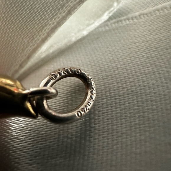 Tiffany & Co NEW Birthday Candle Charm Pendant Sterling Silver and Gold - NEW - Picture 8 of 10